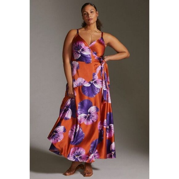 HUTCH Alden Floral Wrap Maxi Dress - Size XL - Picture 1 of 13